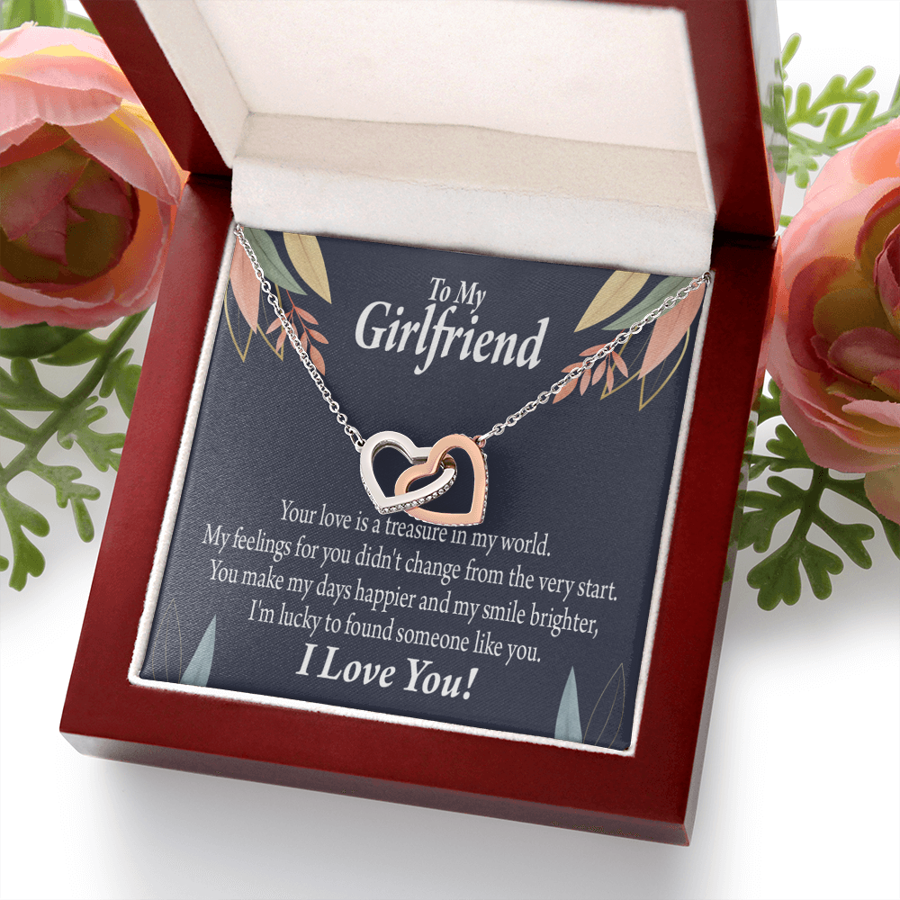 To My Girlfriend You are my Treasure Inseparable Necklace-Express Your Love Gifts