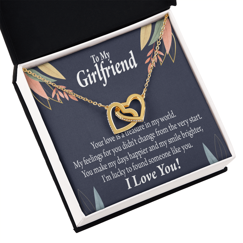 To My Girlfriend You are my Treasure Inseparable Necklace-Express Your Love Gifts