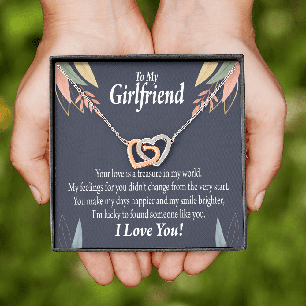 To My Girlfriend You are my Treasure Inseparable Necklace-Express Your Love Gifts