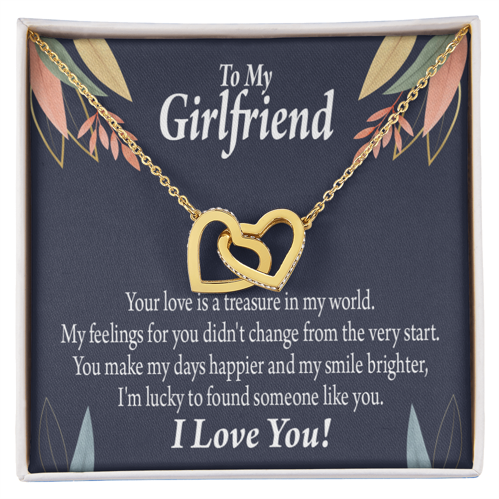 To My Girlfriend You are my Treasure Inseparable Necklace-Express Your Love Gifts
