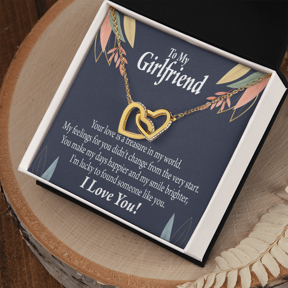 To My Girlfriend You are my Treasure Inseparable Necklace-Express Your Love Gifts
