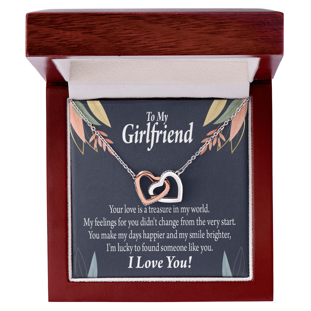 To My Girlfriend You are my Treasure Inseparable Necklace-Express Your Love Gifts