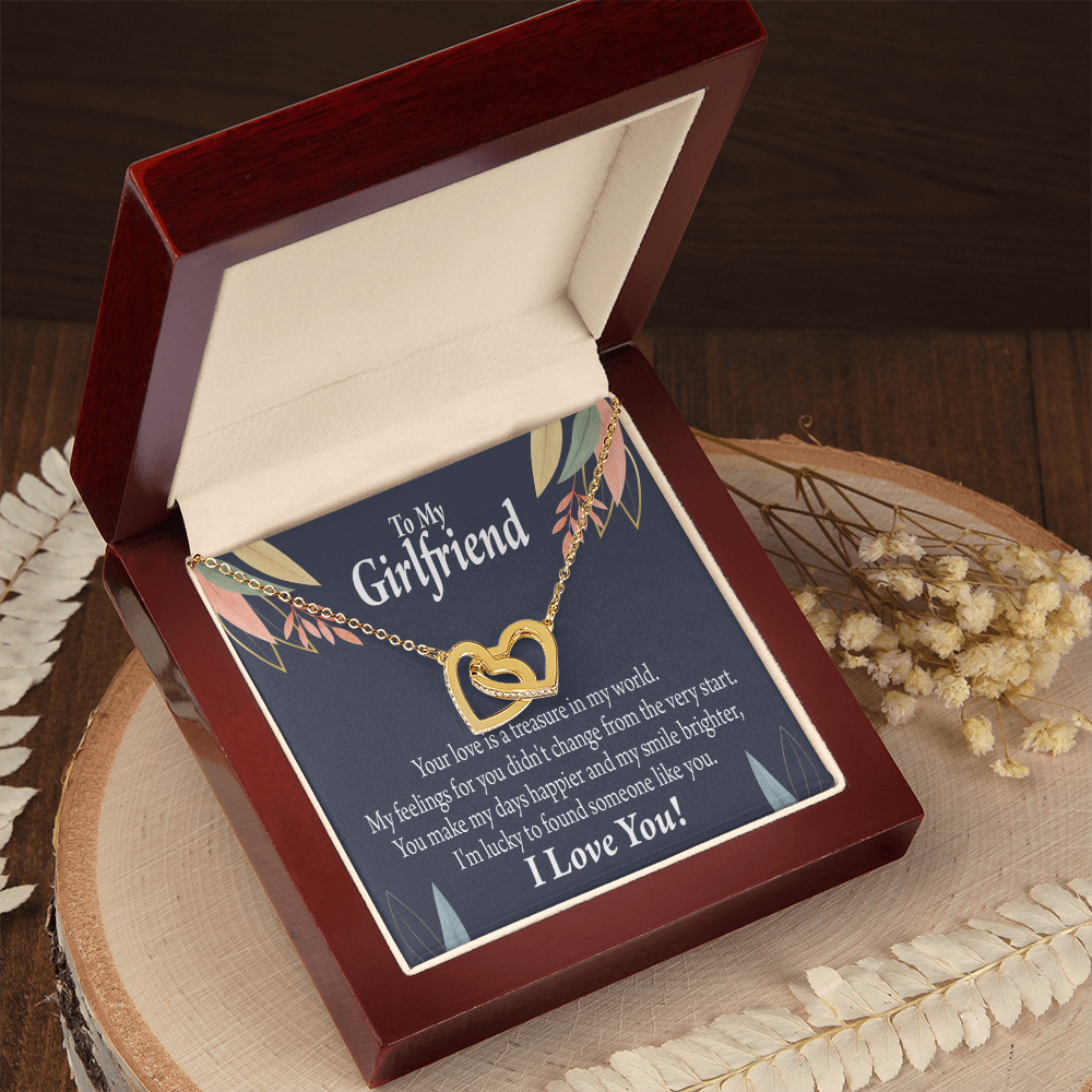 To My Girlfriend You are my Treasure Inseparable Necklace-Express Your Love Gifts