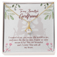 To My Girlfriend You are My World Alluring Ribbon Necklace Message Card-Express Your Love Gifts