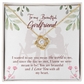 To My Girlfriend You are My World Infinity Knot Necklace Message Card-Express Your Love Gifts