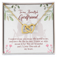 To My Girlfriend You Are My World Inseparable Necklace-Express Your Love Gifts