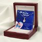 To My Girlfriend You are Special Alluring Ribbon Necklace Message Card-Express Your Love Gifts