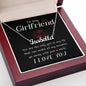 To My Girlfriend You Are The Only Girl Custom Name Necklace-Express Your Love Gifts