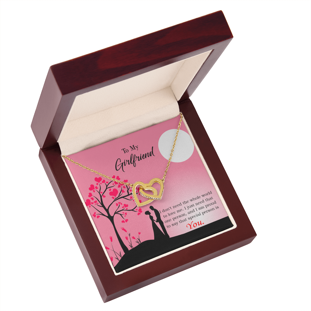 To My Girlfriend You Are the Only Special Person to Me Inseparable Necklace-Express Your Love Gifts