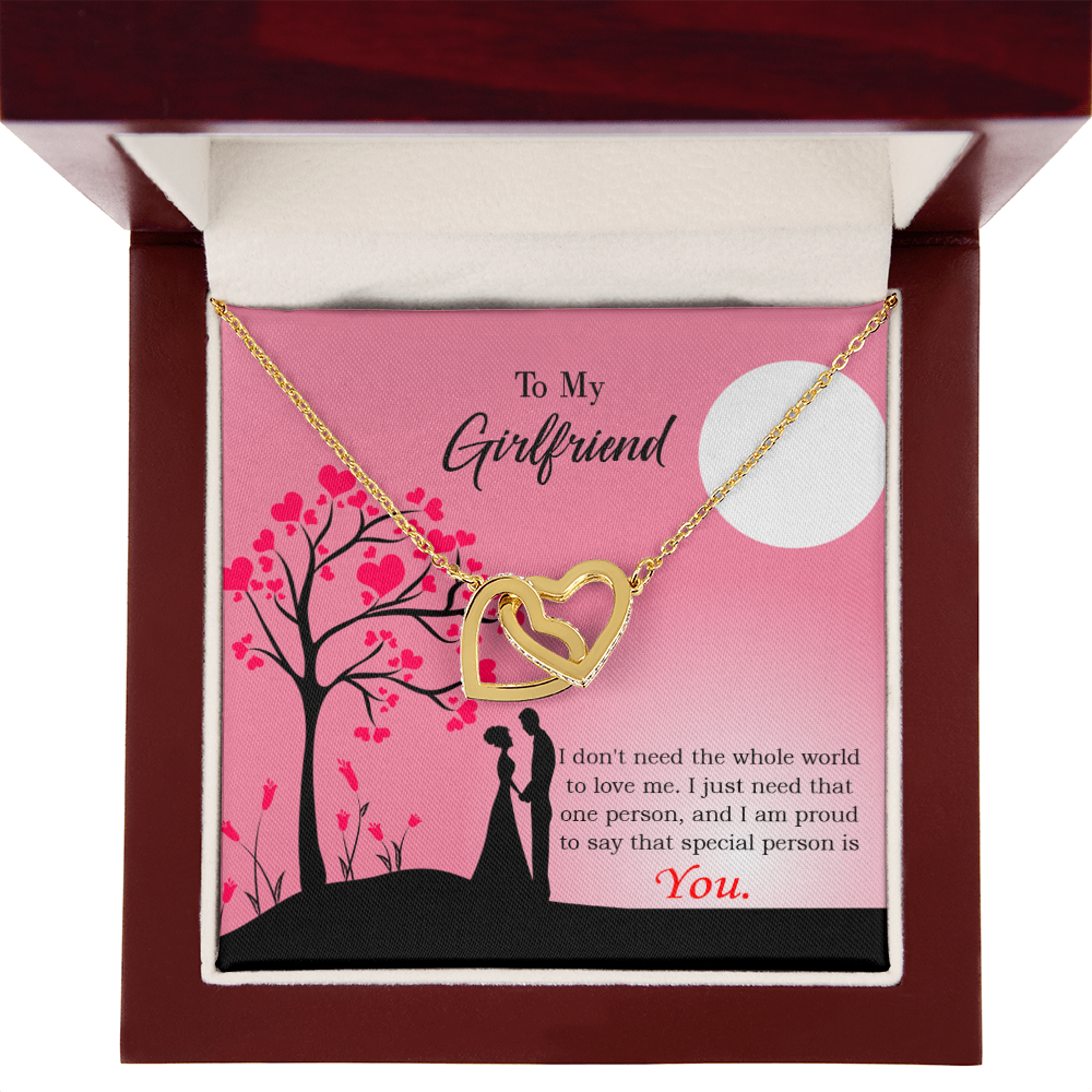 To My Girlfriend You Are the Only Special Person to Me Inseparable Necklace-Express Your Love Gifts