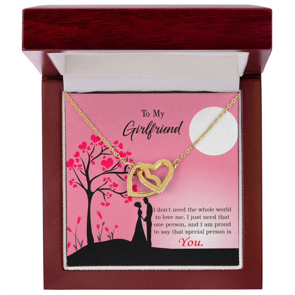 To My Girlfriend You Are the Only Special Person to Me Inseparable Necklace-Express Your Love Gifts