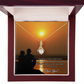 To My Girlfriend You Have my Heart Alluring Ribbon Necklace Message Card-Express Your Love Gifts