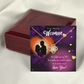 To My Girlfriend You Light Up My Life Infinity Knot Necklace Message Card-Express Your Love Gifts