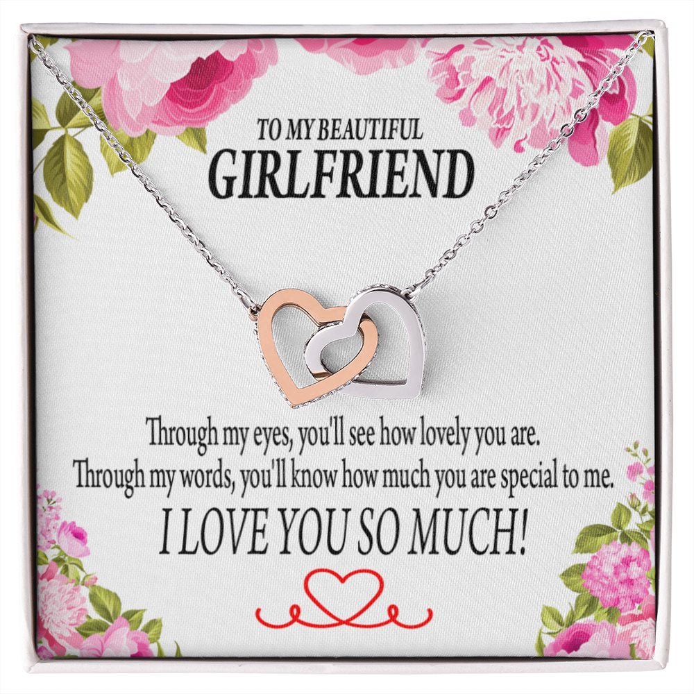 To My Girlfriend You'll See How Lovely You Are Inseparable Necklace-Express Your Love Gifts