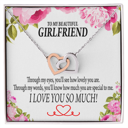 To My Girlfriend You'll See How Lovely You Are Inseparable Necklace-Express Your Love Gifts