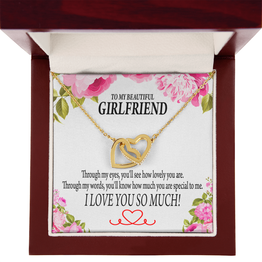 To My Girlfriend You'll See How Lovely You Are Inseparable Necklace-Express Your Love Gifts