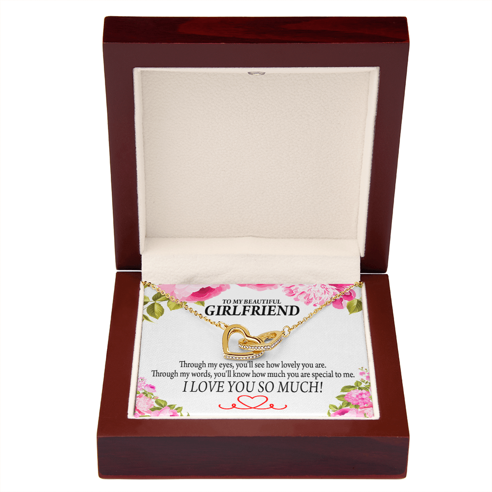 To My Girlfriend You'll See How Lovely You Are Inseparable Necklace-Express Your Love Gifts