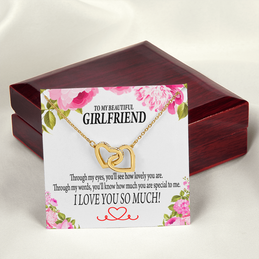 To My Girlfriend You'll See How Lovely You Are Inseparable Necklace-Express Your Love Gifts