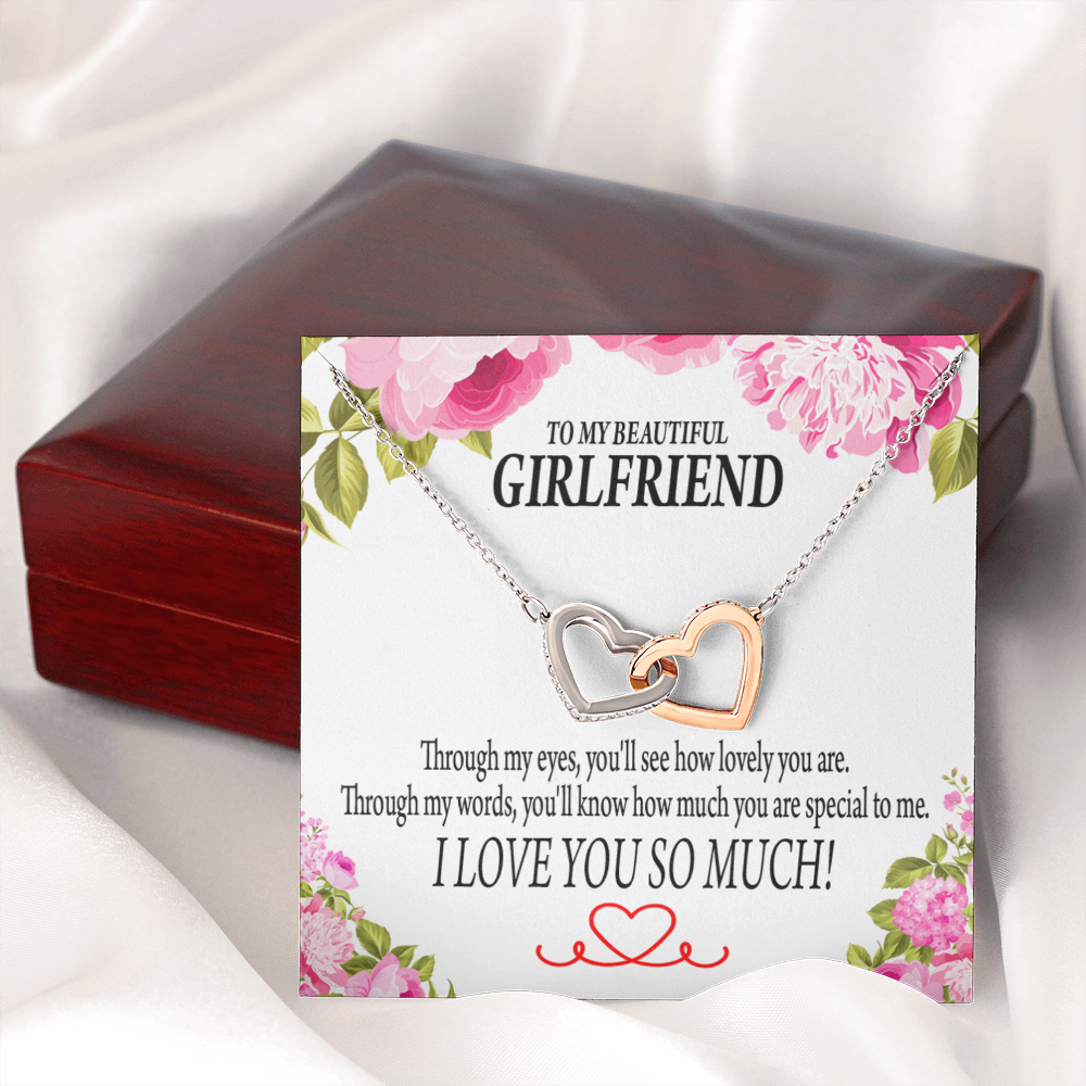 To My Girlfriend You'll See How Lovely You Are Inseparable Necklace-Express Your Love Gifts