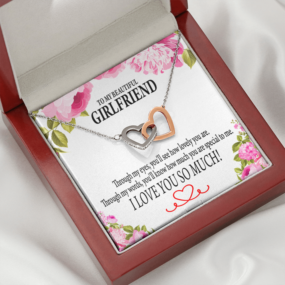 To My Girlfriend You'll See How Lovely You Are Inseparable Necklace-Express Your Love Gifts
