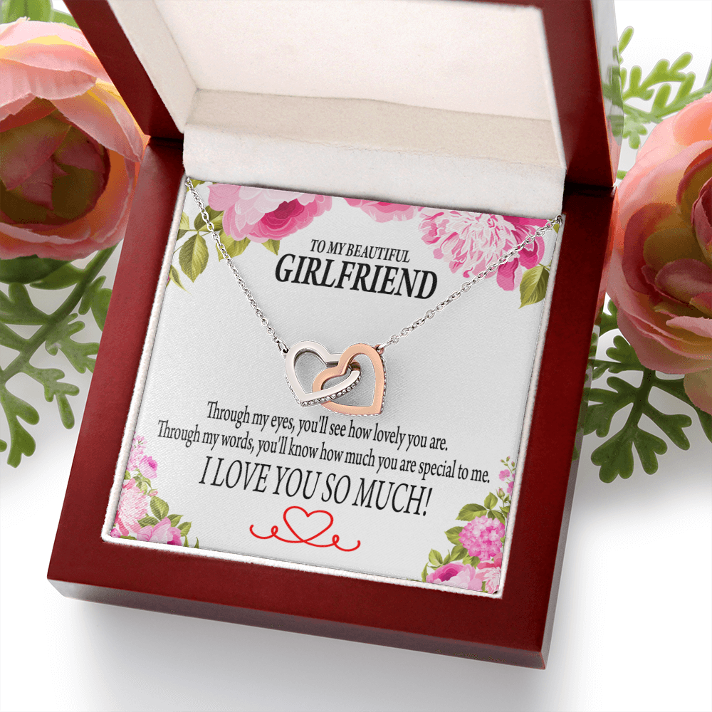 To My Girlfriend You'll See How Lovely You Are Inseparable Necklace-Express Your Love Gifts