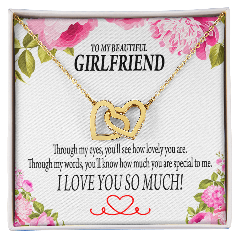 To My Girlfriend You'll See How Lovely You Are Inseparable Necklace-Express Your Love Gifts