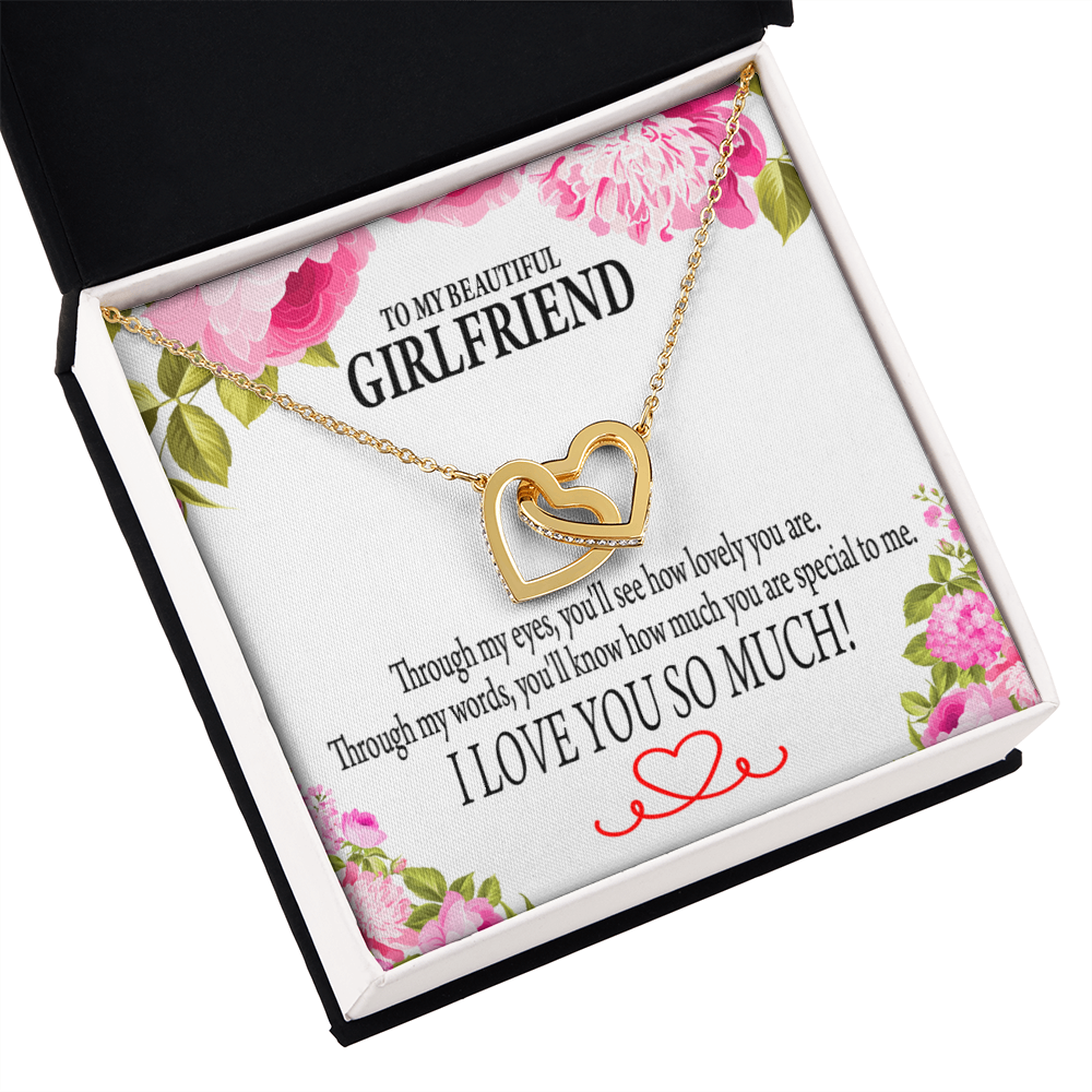 To My Girlfriend You'll See How Lovely You Are Inseparable Necklace-Express Your Love Gifts