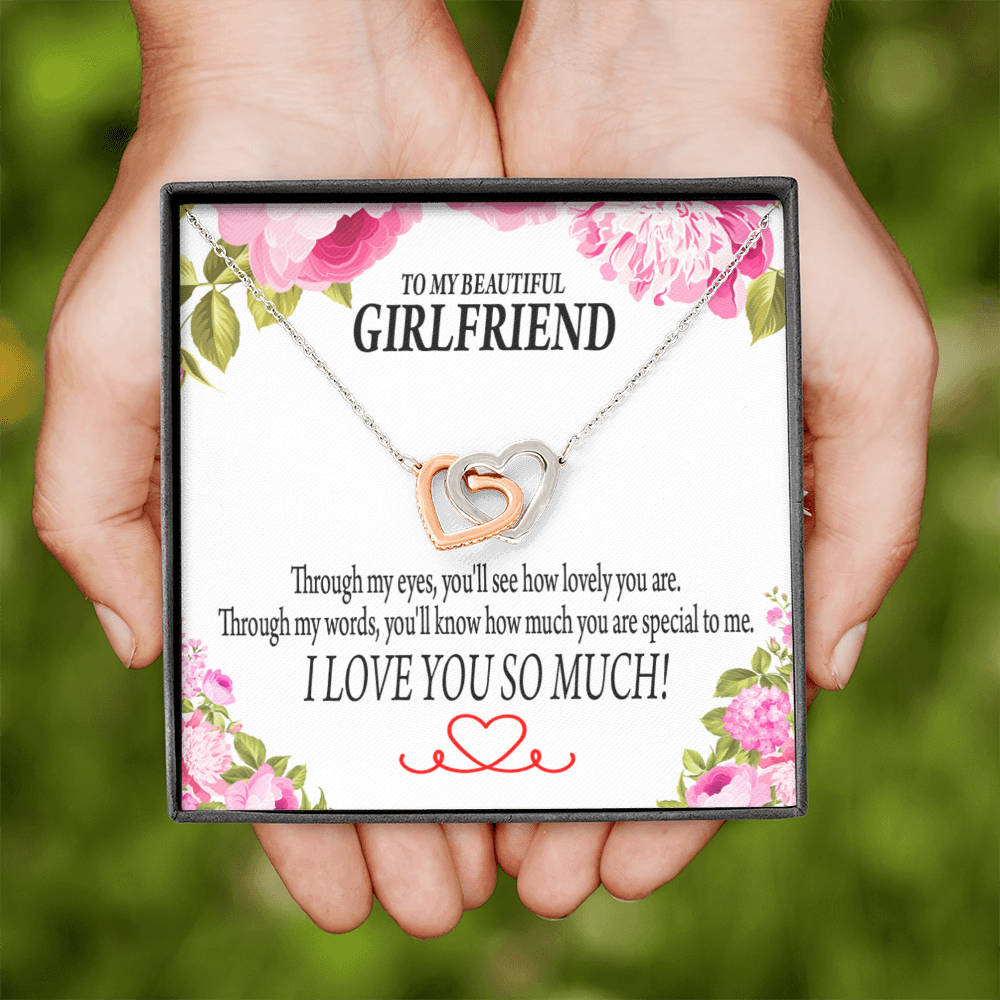 To My Girlfriend You'll See How Lovely You Are Inseparable Necklace-Express Your Love Gifts