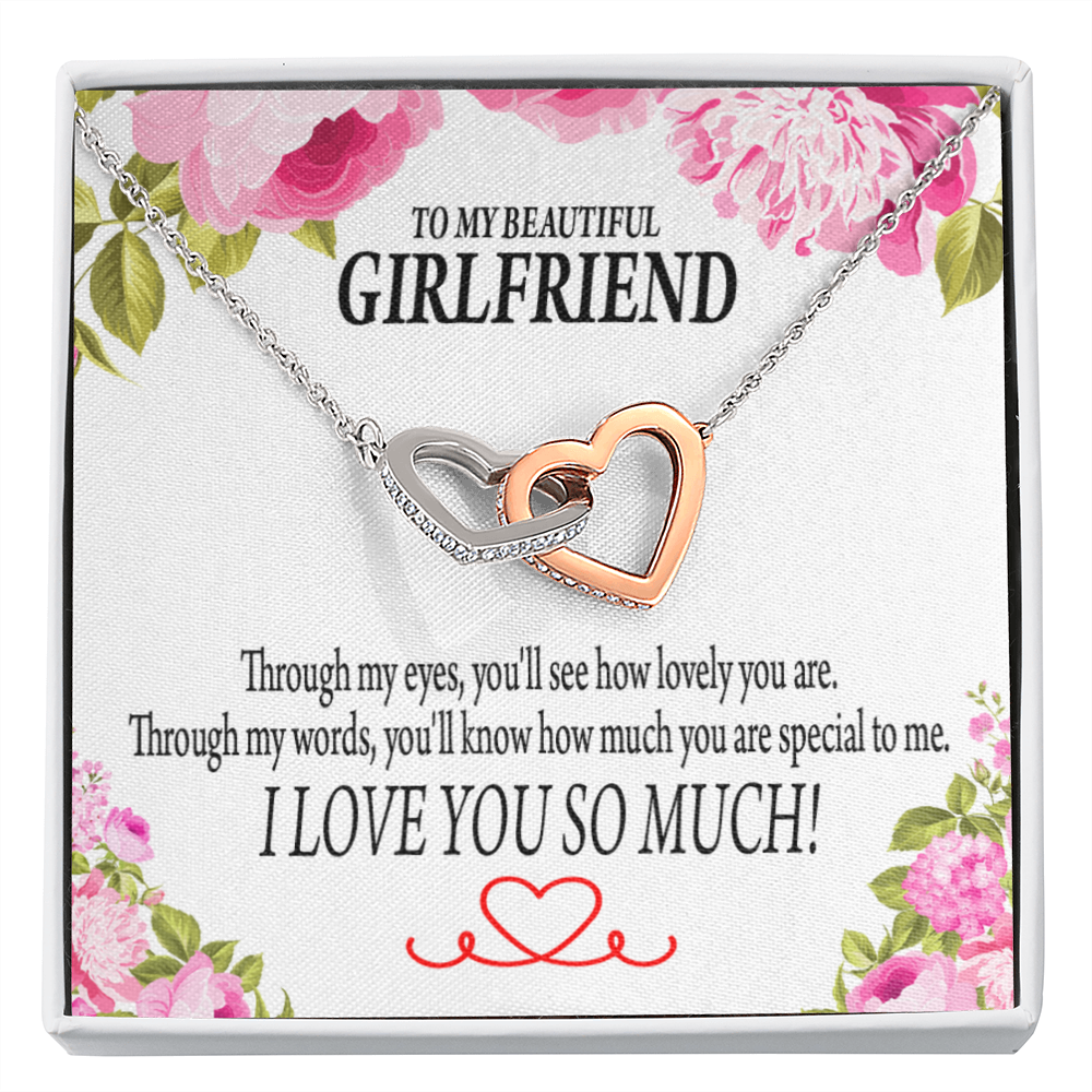 To My Girlfriend You'll See How Lovely You Are Inseparable Necklace-Express Your Love Gifts