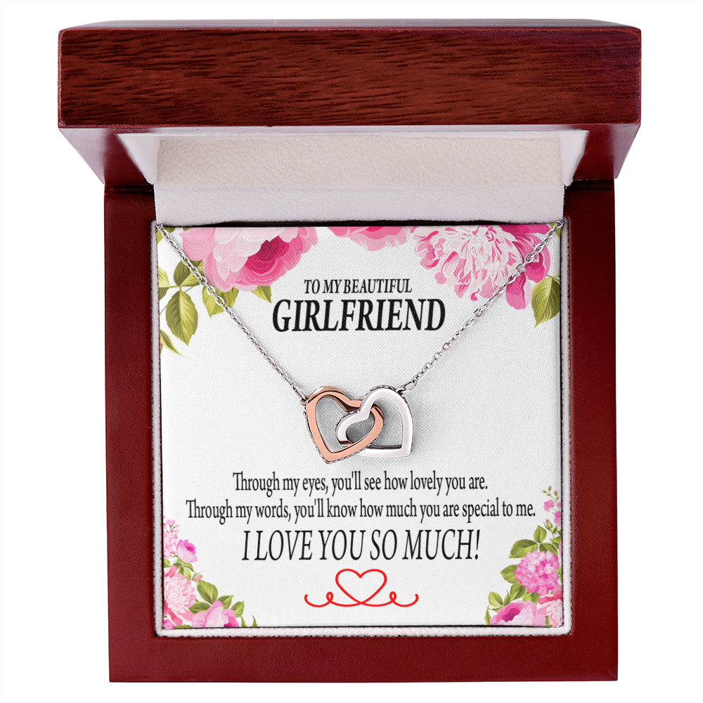 To My Girlfriend You'll See How Lovely You Are Inseparable Necklace-Express Your Love Gifts