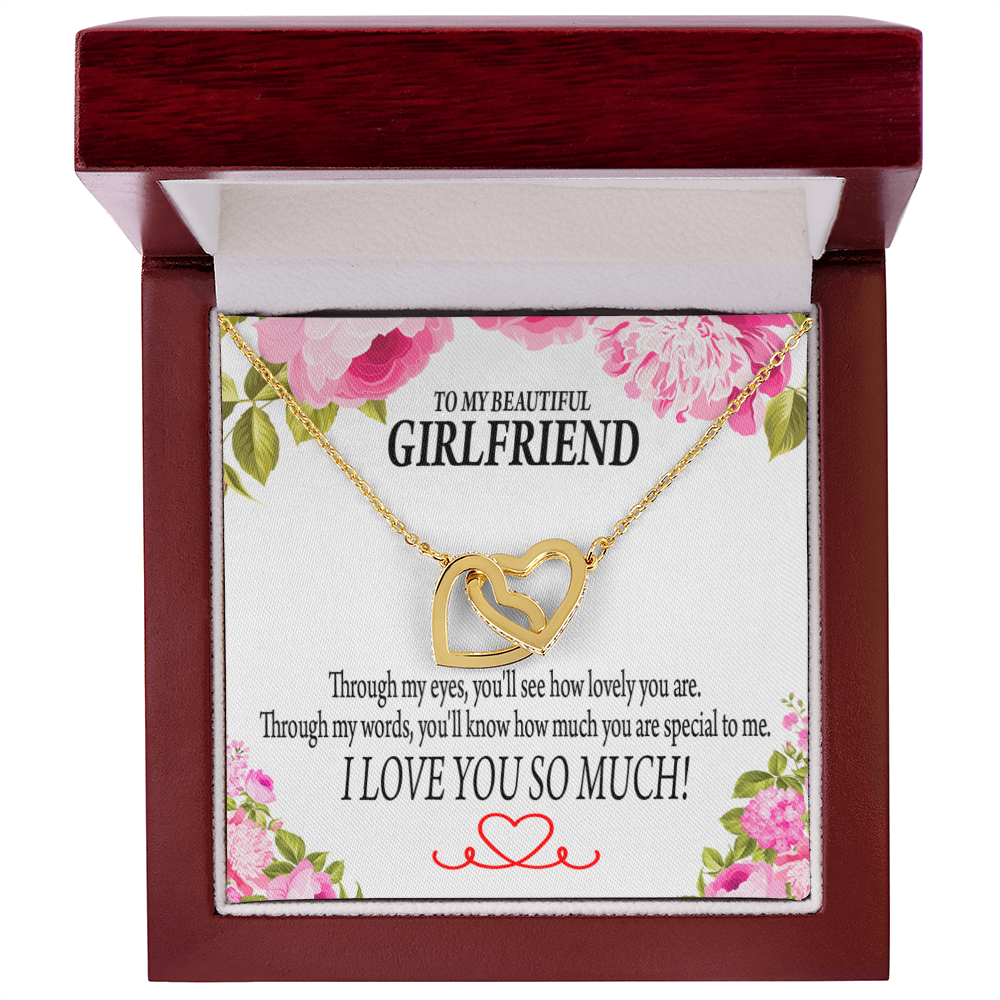 To My Girlfriend You'll See How Lovely You Are Inseparable Necklace-Express Your Love Gifts