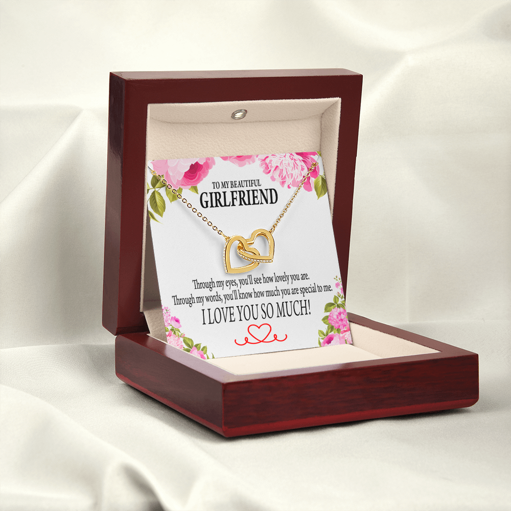 To My Girlfriend You'll See How Lovely You Are Inseparable Necklace-Express Your Love Gifts