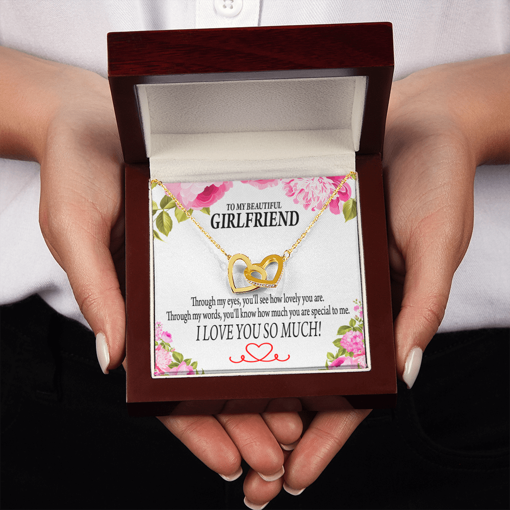 To My Girlfriend You'll See How Lovely You Are Inseparable Necklace-Express Your Love Gifts