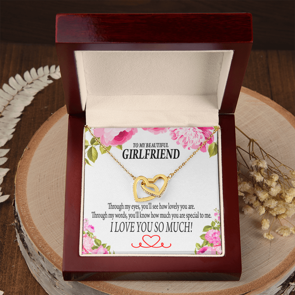 To My Girlfriend You'll See How Lovely You Are Inseparable Necklace-Express Your Love Gifts