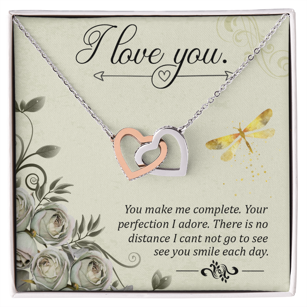 To My Girlfriend You Make Me Complete Inseparable Necklace-Express Your Love Gifts