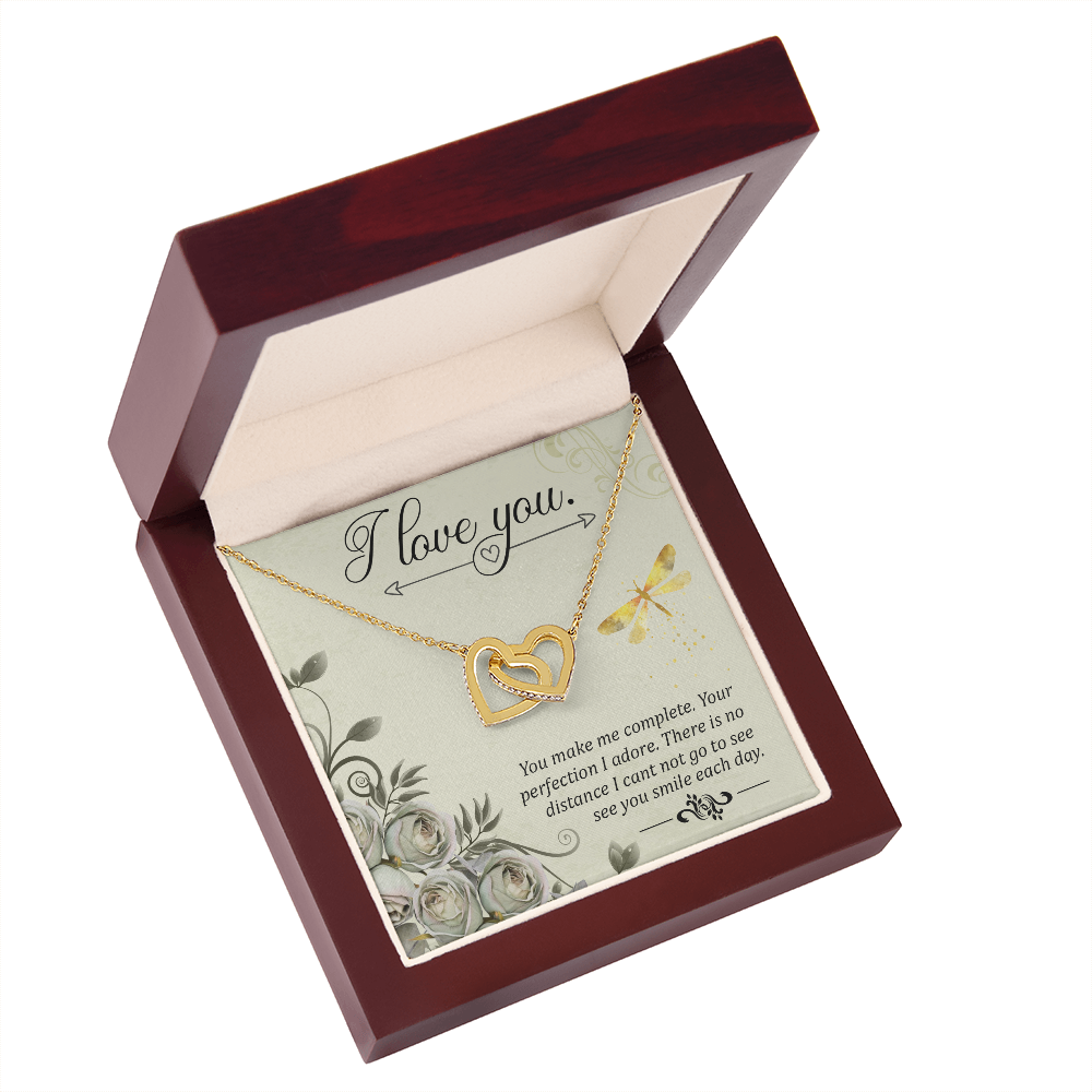 To My Girlfriend You Make Me Complete Inseparable Necklace-Express Your Love Gifts