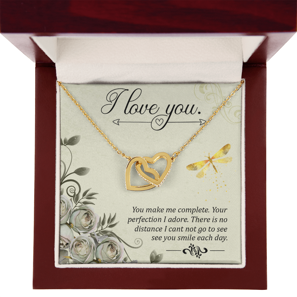 To My Girlfriend You Make Me Complete Inseparable Necklace-Express Your Love Gifts