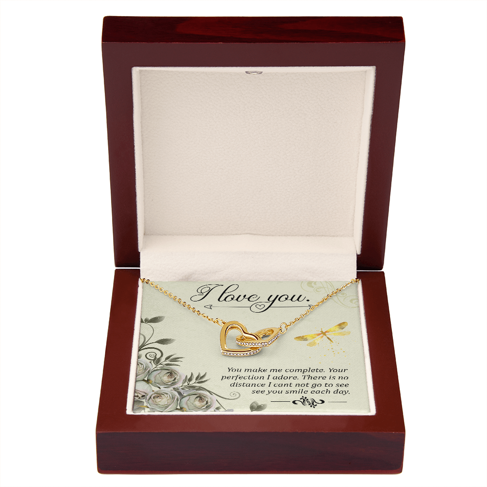 To My Girlfriend You Make Me Complete Inseparable Necklace-Express Your Love Gifts