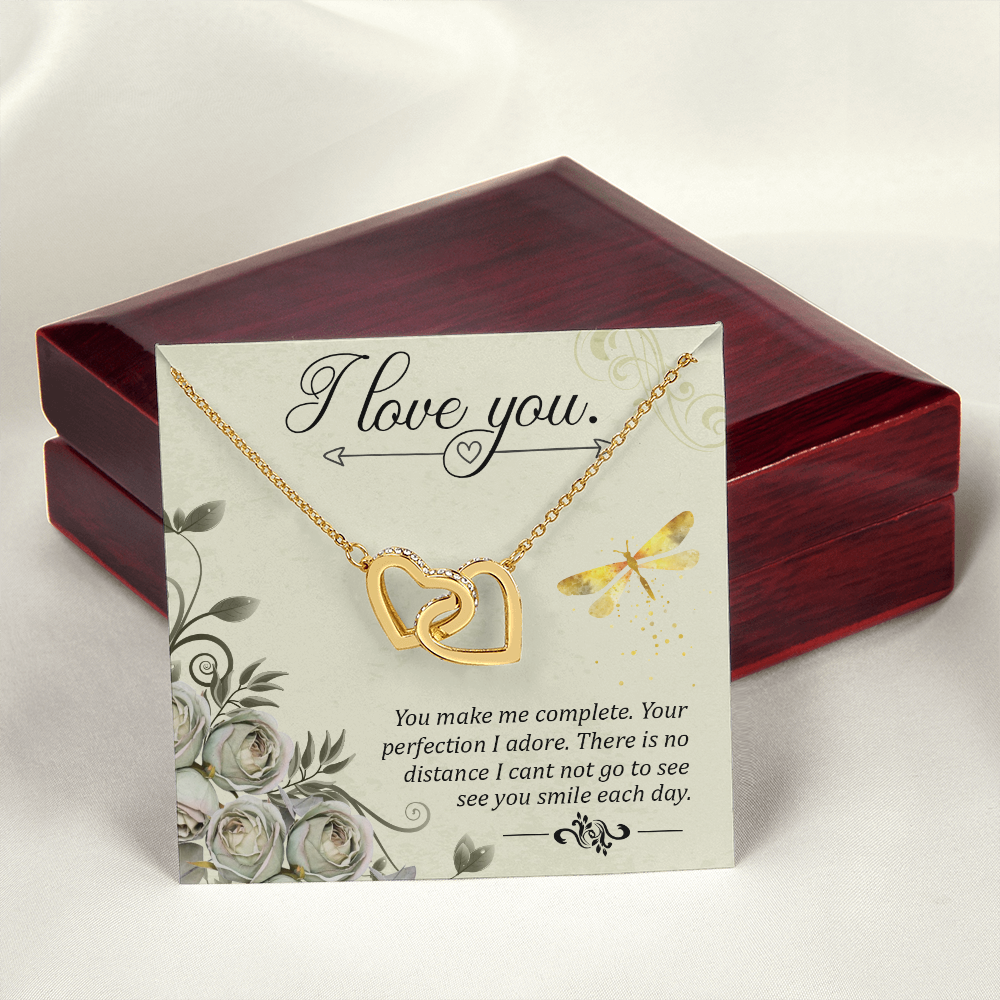 To My Girlfriend You Make Me Complete Inseparable Necklace-Express Your Love Gifts