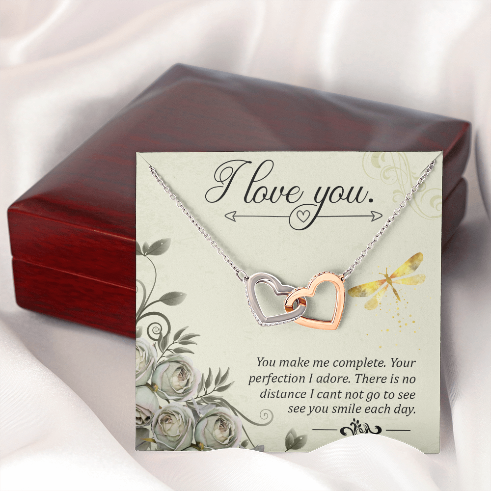 To My Girlfriend You Make Me Complete Inseparable Necklace-Express Your Love Gifts