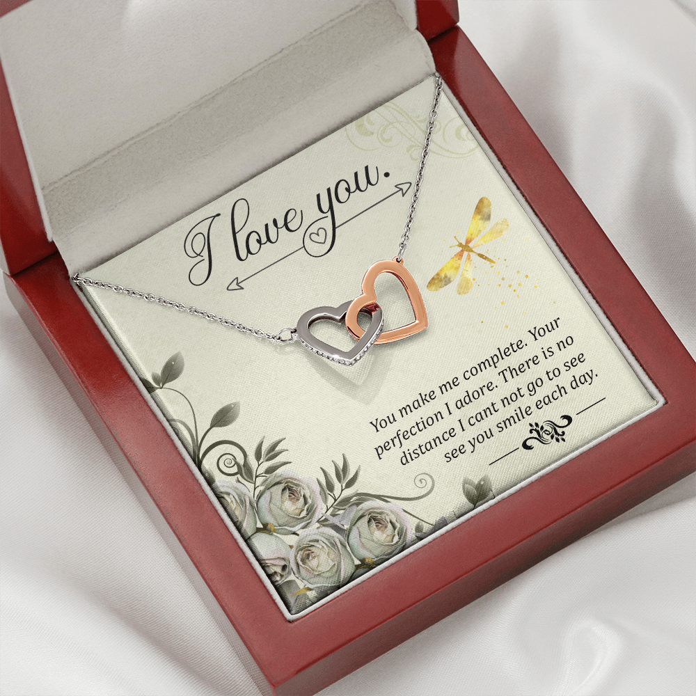 To My Girlfriend You Make Me Complete Inseparable Necklace-Express Your Love Gifts