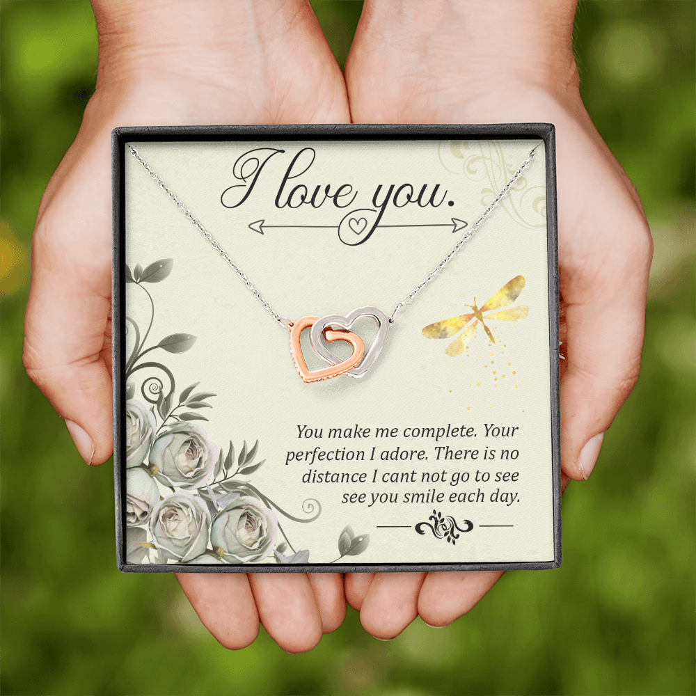 To My Girlfriend You Make Me Complete Inseparable Necklace-Express Your Love Gifts
