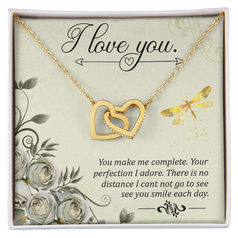 To My Girlfriend You Make Me Complete Inseparable Necklace-Express Your Love Gifts