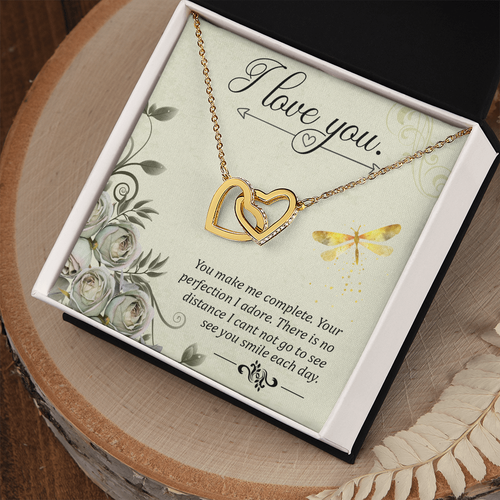 To My Girlfriend You Make Me Complete Inseparable Necklace-Express Your Love Gifts