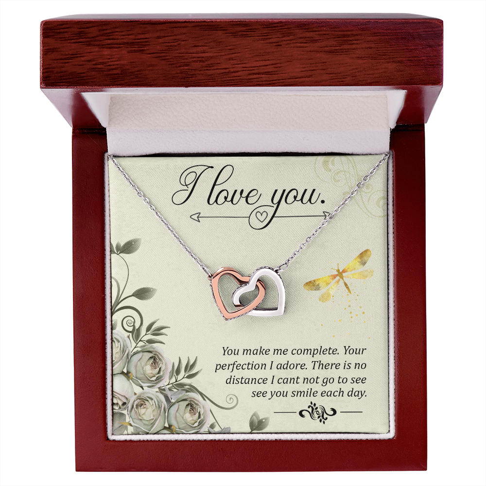 To My Girlfriend You Make Me Complete Inseparable Necklace-Express Your Love Gifts