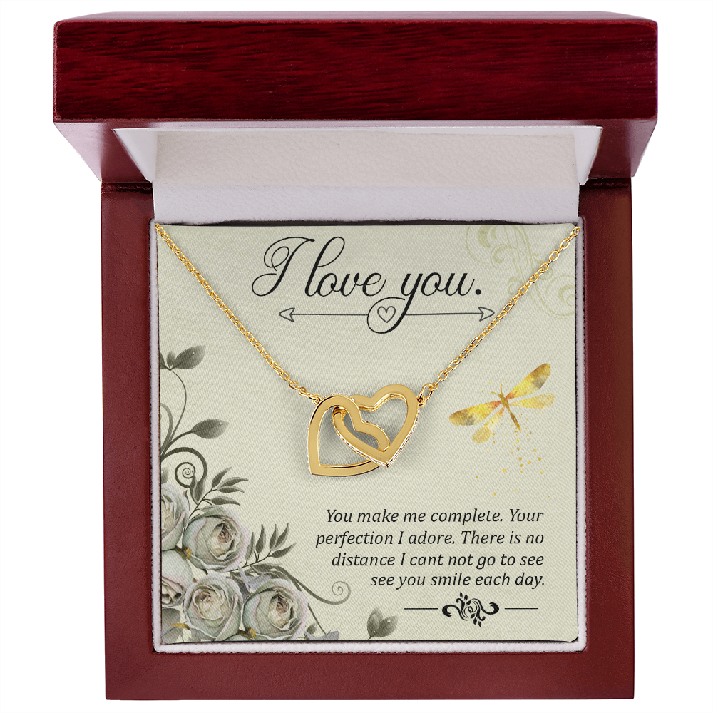 To My Girlfriend You Make Me Complete Inseparable Necklace-Express Your Love Gifts