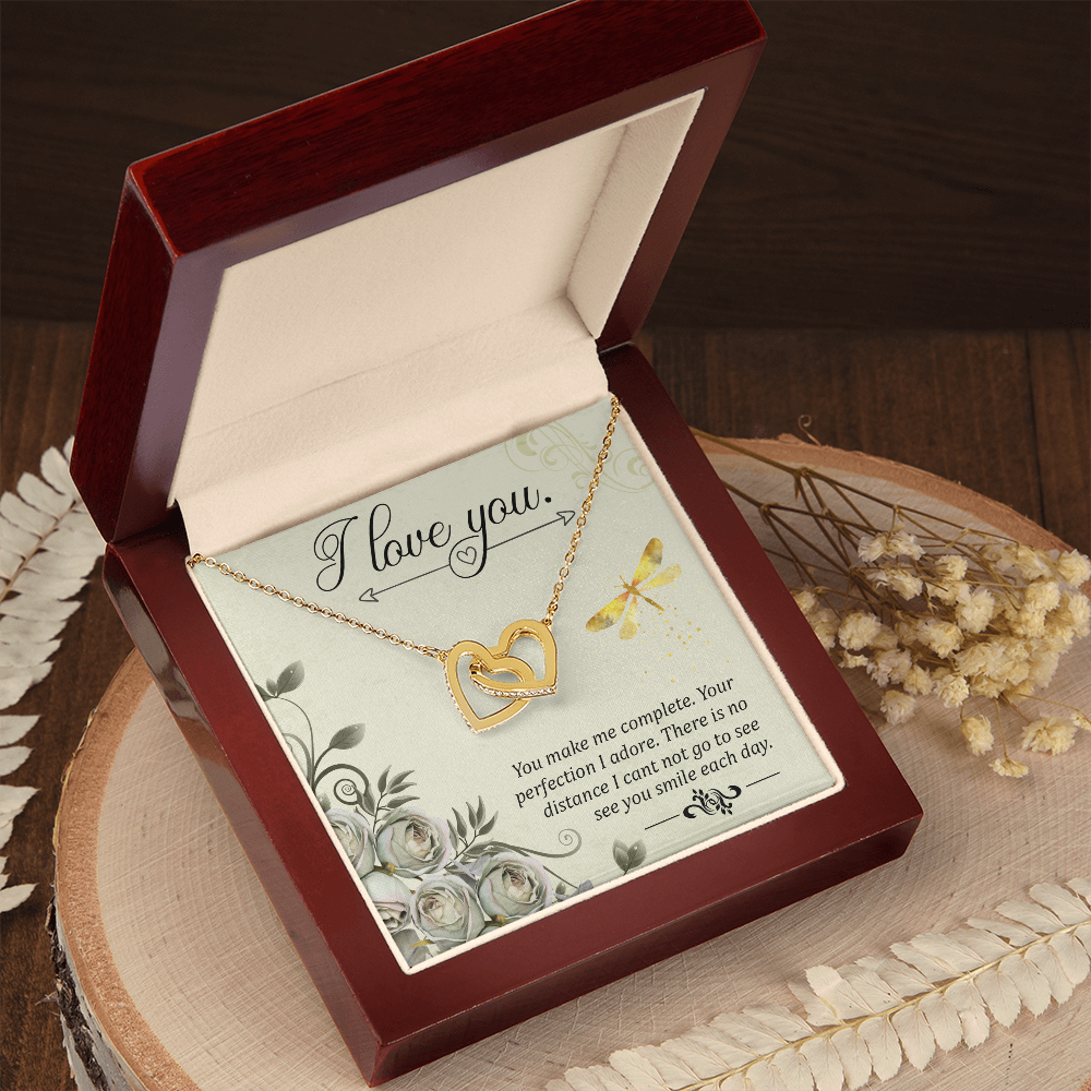 To My Girlfriend You Make Me Complete Inseparable Necklace-Express Your Love Gifts