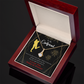 To My Girlfriend You Make my Day Alluring Ribbon Necklace Message Card-Express Your Love Gifts