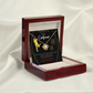 To My Girlfriend You Make my Day Infinity Knot Necklace Message Card-Express Your Love Gifts