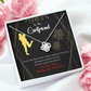 To My Girlfriend You Make my Day Infinity Knot Necklace Message Card-Express Your Love Gifts